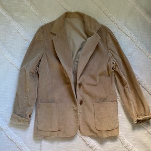 Tan corduroy blazer